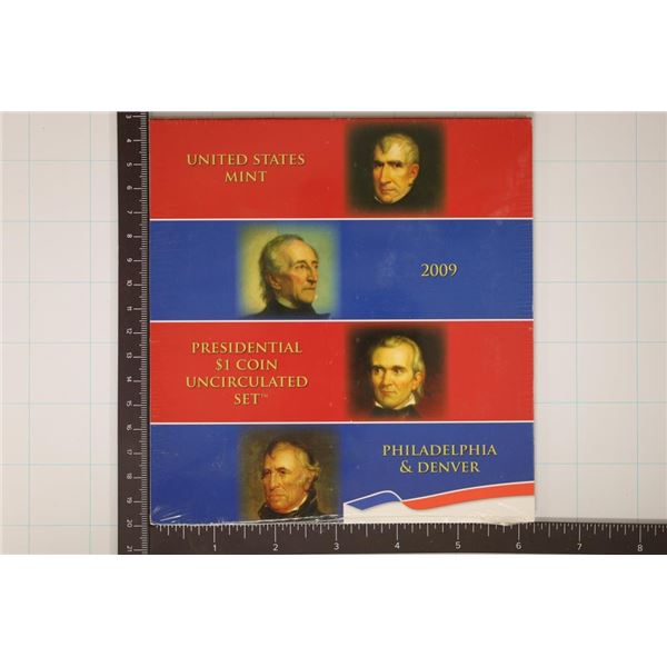 2009 PRESIDENTIAL $1 EIGHT COIN UNC SET SEALED