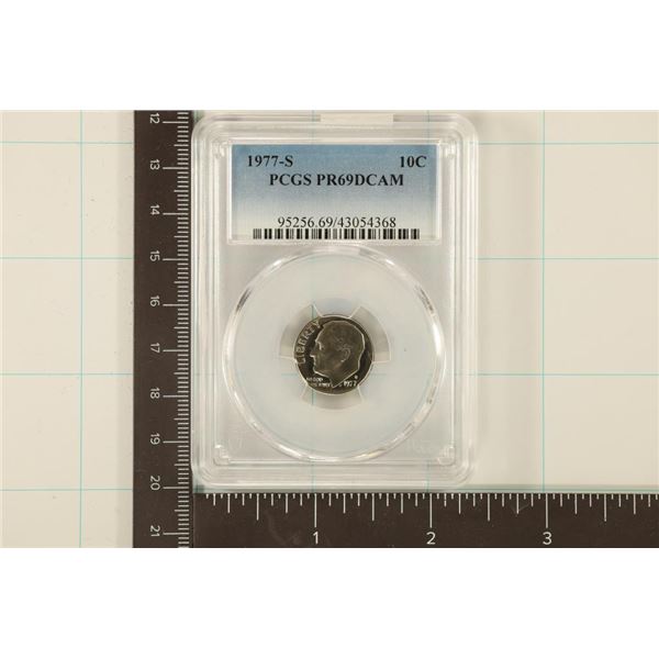 1977-S ROOSEVELT DIME PCGS PR69 DCAM