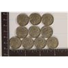 Image 1 : 10 ASSORTED 1930'S FULL DATE BUFFALO NICKELS