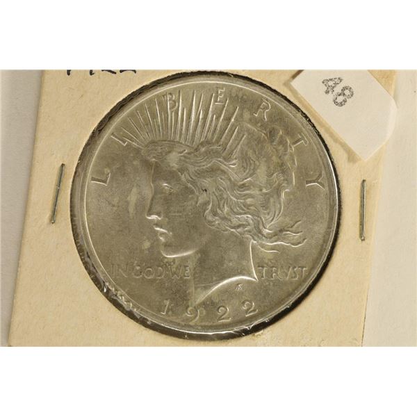 1922 PEACE SILVER DOLLAR (BRILLIANT UNCIRCULATED)