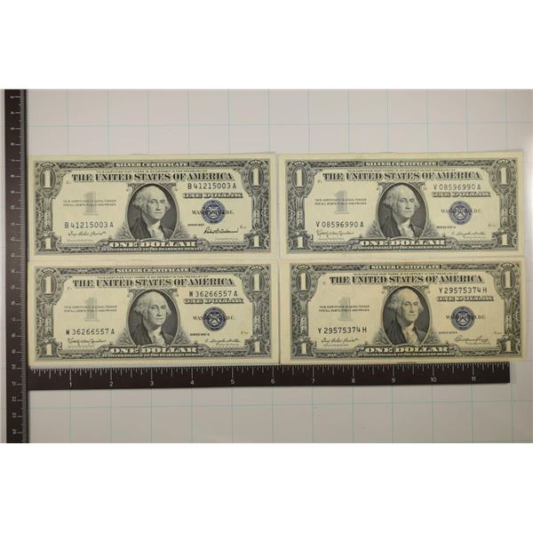 1935-E, 57 & 2-57-B $1 SILVER CERTIFICATES BLUE