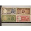 Image 1 : 4-BANK OF CHILE BILLS 1947-5 PESO, 1947-20 PESO,