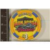 Image 2 : $3 IRONHORSE CASINO CHIP EVERETT, WASHINGTON