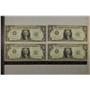 Image 1 : 4-1963 US $1 FRN'S WITH CONSECUTIVE SERIAL