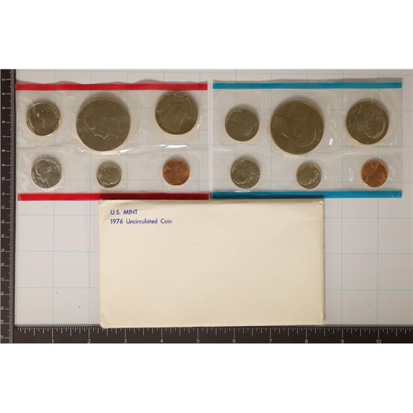 1976 US MINT SET (UNC) P/D (WITH ENVELOPE)