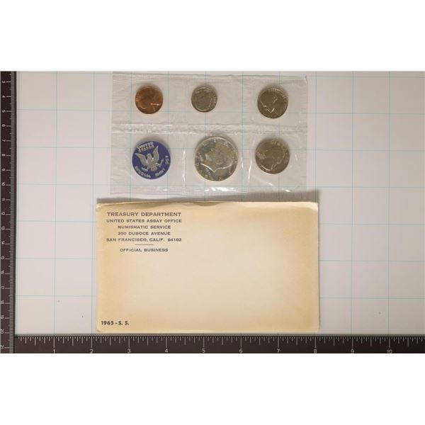 1965 US SPECIAL MINT SET WITH ENVELOPE