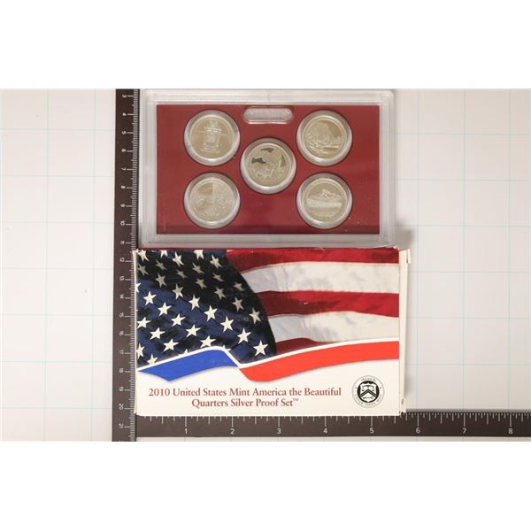 2010 SILVER AMERICA THE BEAUTIFUL QUARTERS PF SET