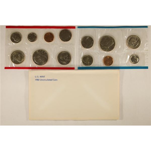 1980 US MINT SET (UNC) P/D/S (WITH ENVELOPE)