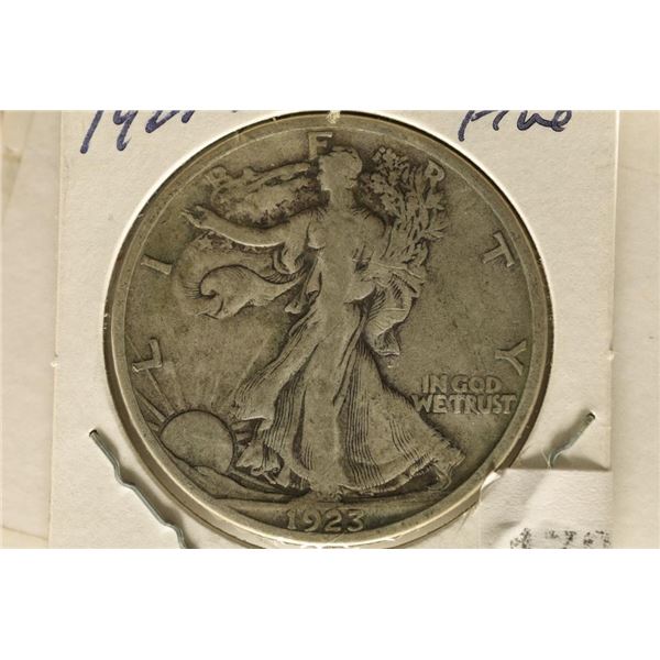 1923-S WALKING LIBERTY HALF DOLLAR (FINE) WATCH