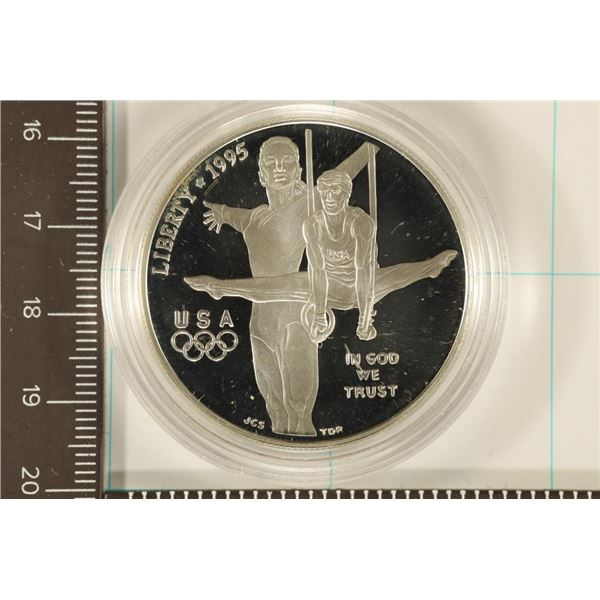 1995-P US PF SILVER DOLLAR 'GYMNASTICS 