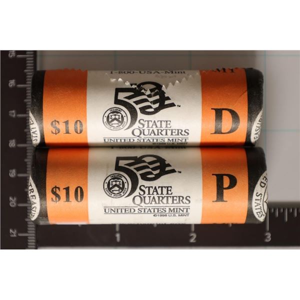 2 SOLID DATE ROLLS OF 2007 MONTANA P & D QUARTERS