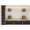 Image 1 : NICE SET OF 4-CALIFORNIA GOLD TOKENS IN LUCITE