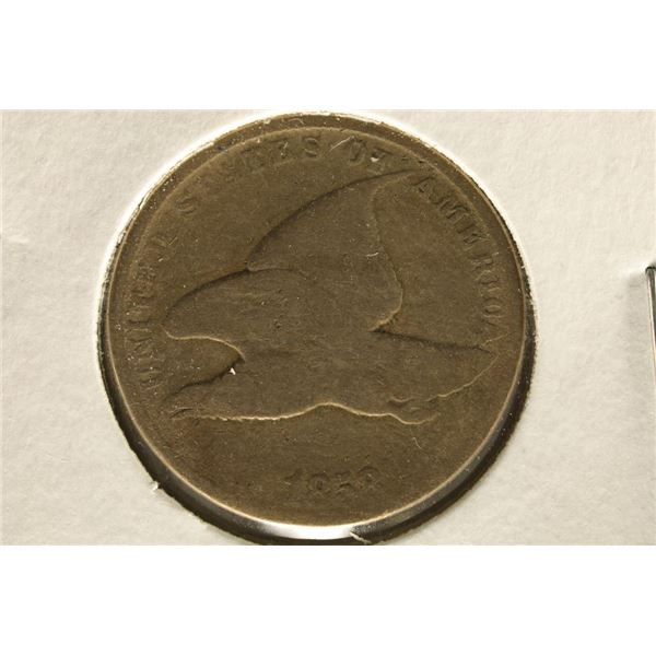 1858 SMALL LETTER FLYING EAGLE CENT (GOOD) WATCH