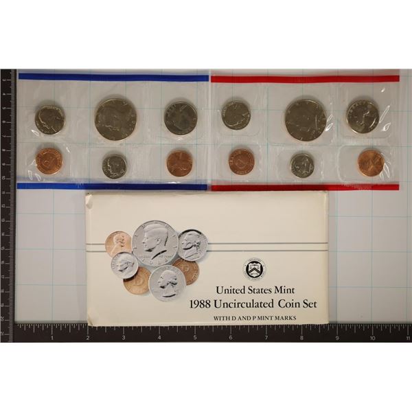 1988 US MINT SET (UNC) P/D (WITH ENVELOPE)