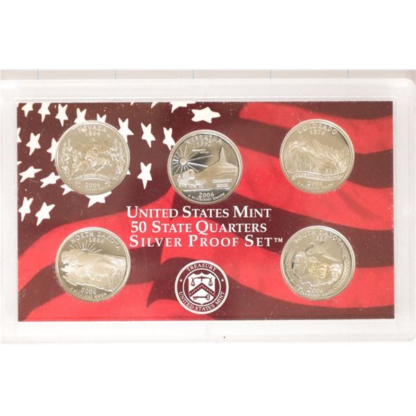 2006 SILVER US 50 STATE QUARTERS PROOF SET NO BOX