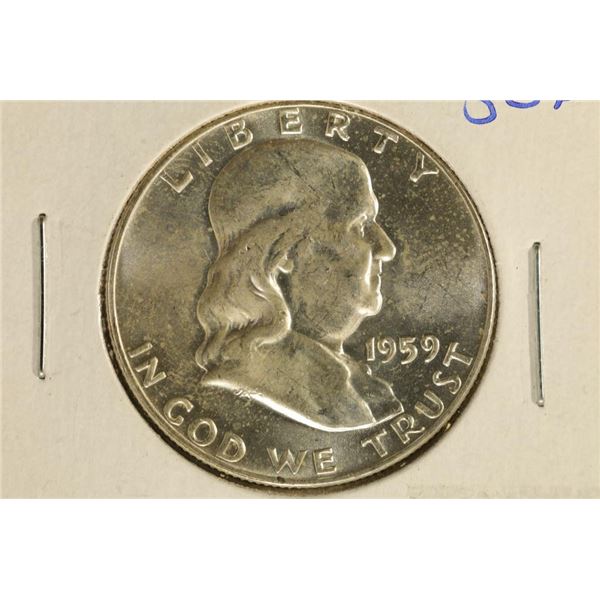 1959-D SILVER FRANKLIN HALF DOLLAR