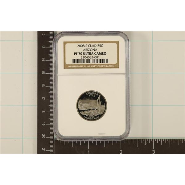 2008-S ARIZONA QUARTER NGC PF70 ULTRA CAMEO