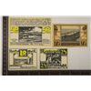 Image 2 : 4 CRISP UNC 1922 GERMAN BRUNSHAUPTEN NOTGELDS 10,