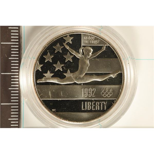 1992-S US PROOF HALF DOLLAR  GYMNASTICS 