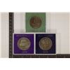 Image 1 : 3 NEW ZEALAND CROWNS $1 COINS: 1974 UNC, 1975 BU &