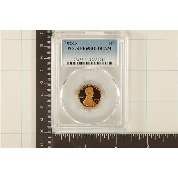 1978-S LINCOLN CENT PCGS PR69RD DCAM