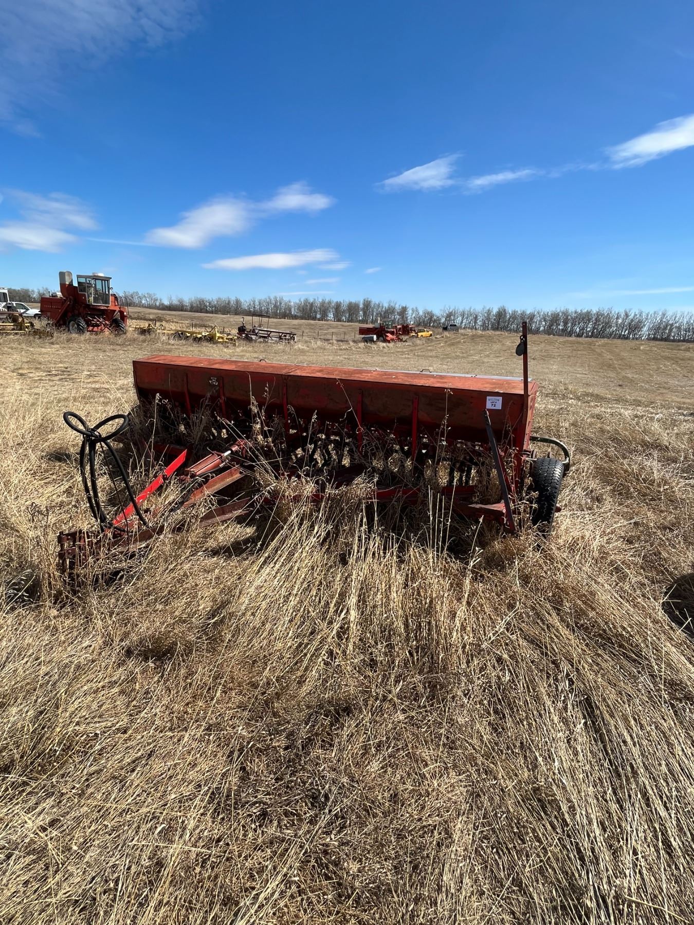 Massey end wheel drill c/w pull behind packer