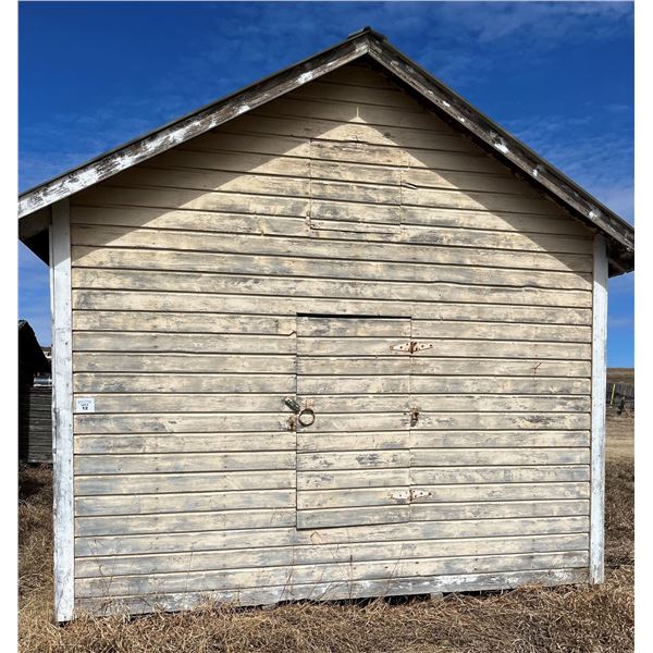 Grain Bin with Tin Roof