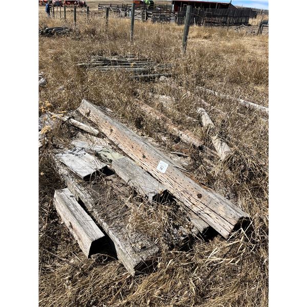 Piles of wood & fence post