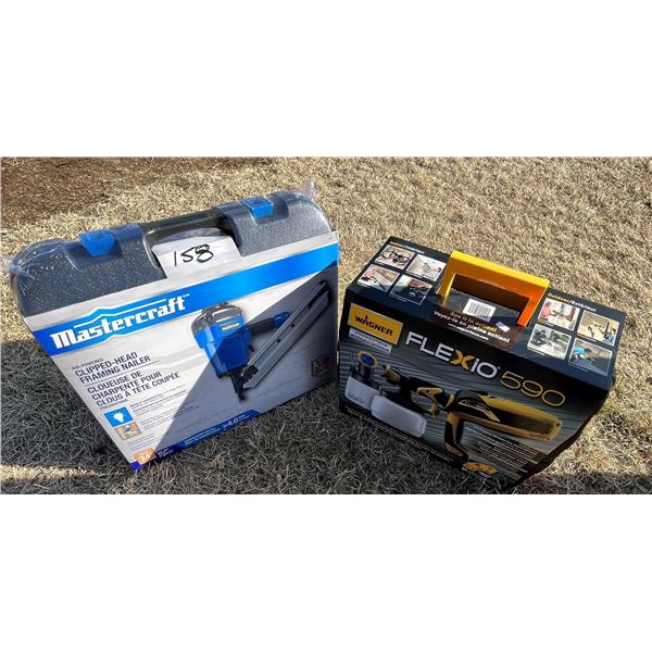 Paint sprayer & Brad nailer (like new)