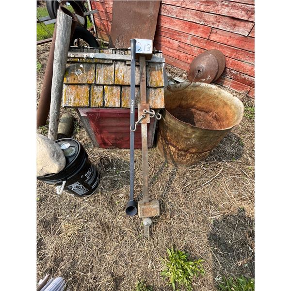 Beam scale & grain sampler