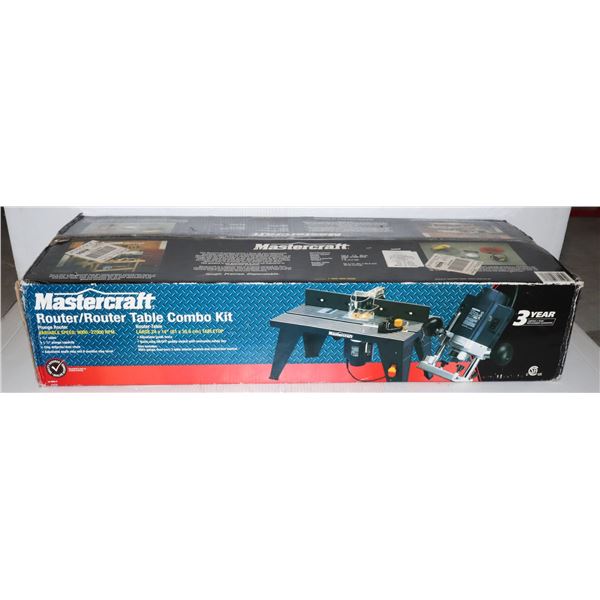 NEW MASTERCRAFT ROUTER + ROUTER TABLE COMBO KIT