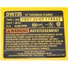 Image 6 : 13" DEWALT THICKNESS PLANER MODEL DW735