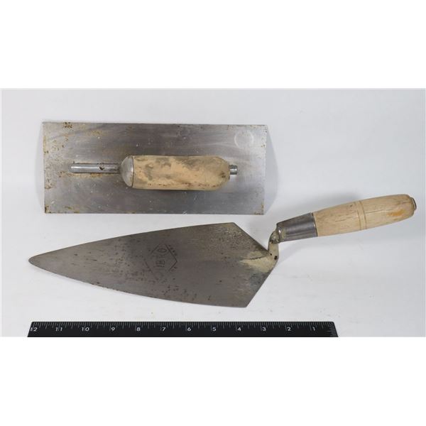 TWO HEAVY DUTY TROWELS