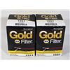 Image 1 : BUNDLE OF 2 NAPA 1551 GOLD HYDRAULIC FILTER SEALED