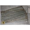 Image 1 : LOT OF 4 MATCHING METRO SHELVES - NO LEGS