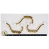 LOT OF X3 WALL MOUNT GOLD TONE HANGER