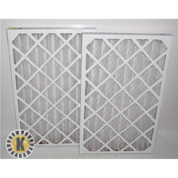 TWO NEW AEROSTAR 16" X 25" X 2" FURNACE FILTERS