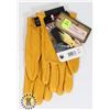 Image 1 : NEW WATSON DEERSKIN GLOVES SIZE 7