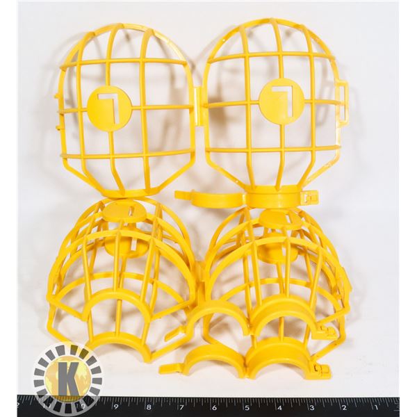 X3 PLASTIC LIGHTBULB CAGE MAX LAMP SIZE 150W A23