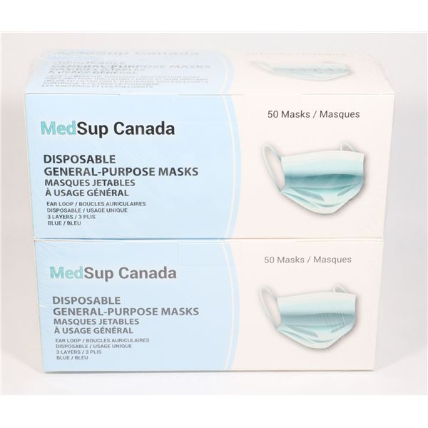 MEDSUP CANADA MASKS 50PK X2