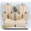 LOT OF 8 NEW FURNITURE LEGS (5" TALL EA)