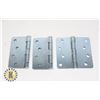 Image 1 : THREE TAYMOR 4" ZINC DOOR HINGES