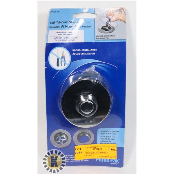 BATH TUB DRAIN STOPPER (PPC826-36PC)