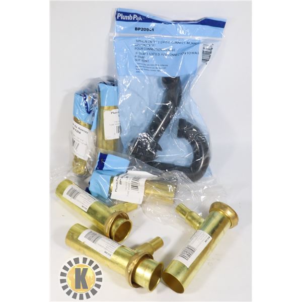 FLAT OF NEW PLUMBING SUPPLIES INCLUDING