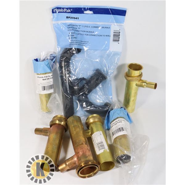 FLAT OF NEW PLUMBING SUPPLIES INCLUDING