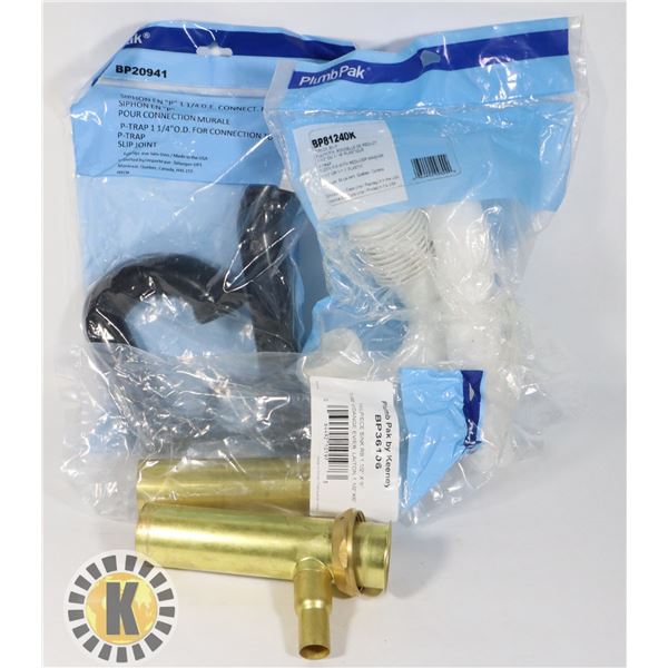 FLAT OF NEW PLUMBING SUPPLIES INCLUDING