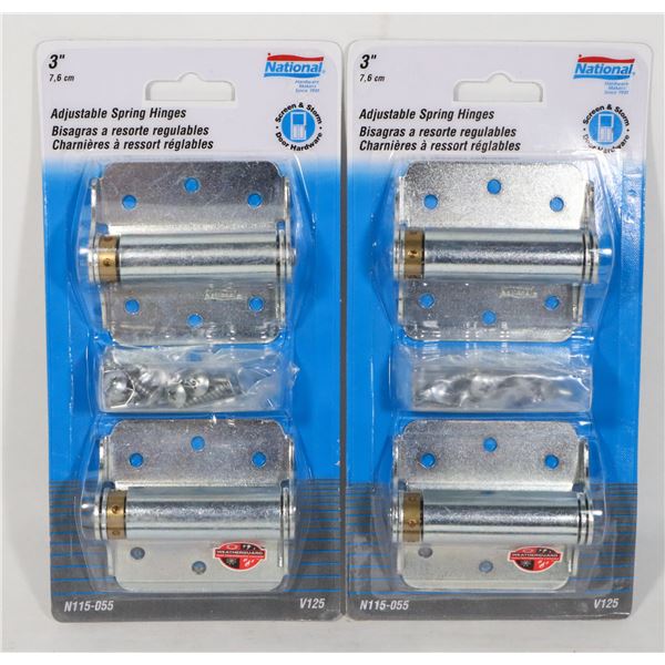 TWO PACKS (2 IN EACH PACK) 3" ADJUSTABLE SPRING