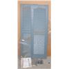 Image 1 : TWO MATCHING WINDOW SHUTTERS (APPROX 39" X 12" EA)