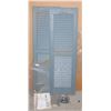Image 1 : TWO MATCHING WINDOW SHUTTERS (APPROX 39" X 12" EA)
