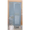 Image 1 : TWO MATCHING WINDOW SHUTTERS (APPROX 39" X 12" EA)